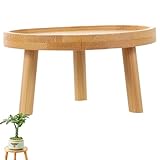 Ahorra Espacio: El taburete de flores redondo es compacto y ahorra espacio en su hogar; ligero y fácil de transportar, puede cambiar fácilmente la colocación para satisfacer sus necesidades decorativas