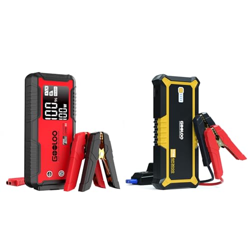 GOOLOO Portable 4000A & 3000A Peak Car Jump Starters for 12 Volt Automotive Batteries,Jump Box Power Pack with USB Quick - Detailed View