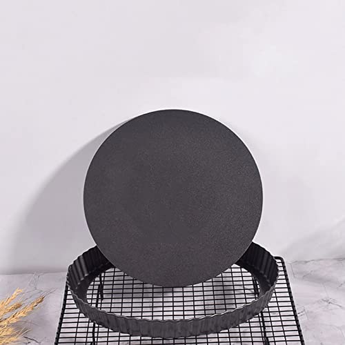 Poêle à quiche antiadhésive épaississante plat de cuisson profond en acier