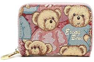 Charming Bear Card Bag Zipper Wallet: A Must-Have for Stylish Ladies