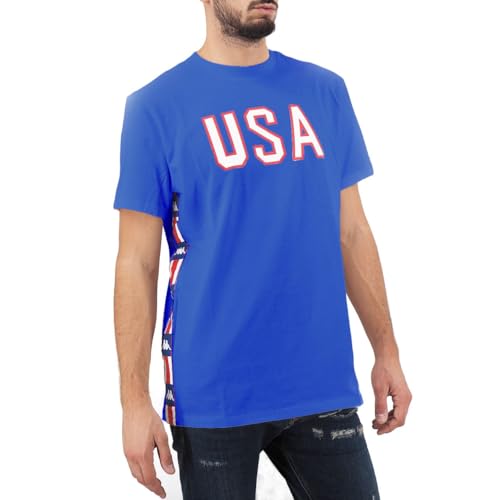 T-shirt bleu Kappa La Barwa idéal pour vos sorties décontractées