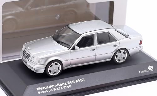 1/43 メルセデス・ベンツ　E60 AMG. W124 E500 SOLIDO Solido 1/43 - Mercedes Benz E60 AMG W124 E500 Blue Diecast