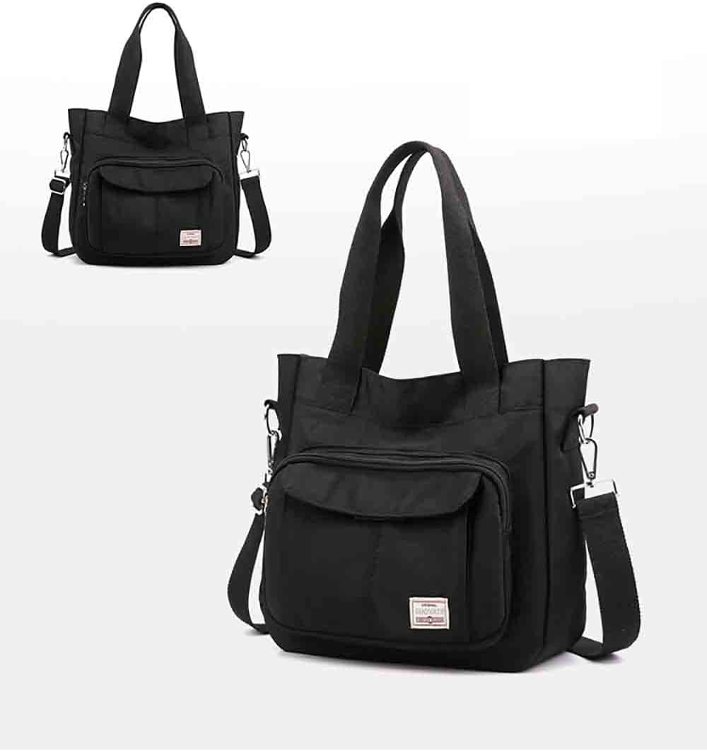 Fashion Women's Canvas Bag Mommy Large Capacity Crossbody Bag Nylon Casual Women's Shoulder Bag - Image 4