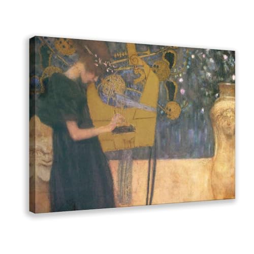Tableau Musique Gustav Klimt cadre prêt à poser pour déco rapide