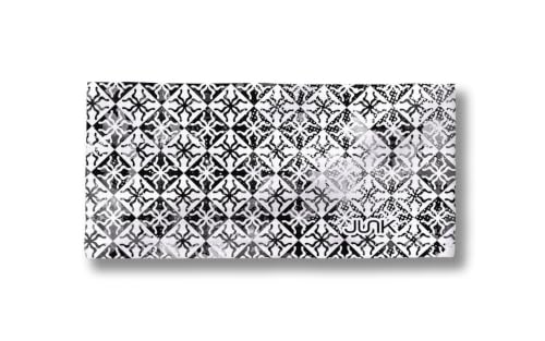 Image of JUNK Brands Big Bang Lite Black & White Headband - Moisture-Wicking, Performance Fabric, Non-Slip, Sports Sweatband for Men & Women