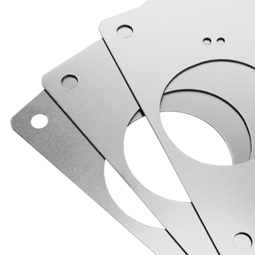 MUKLEI 50 PCS Stainless Steel Hinge Repair Plate, Kitchen Cupboard Hinges Repair - Image 3