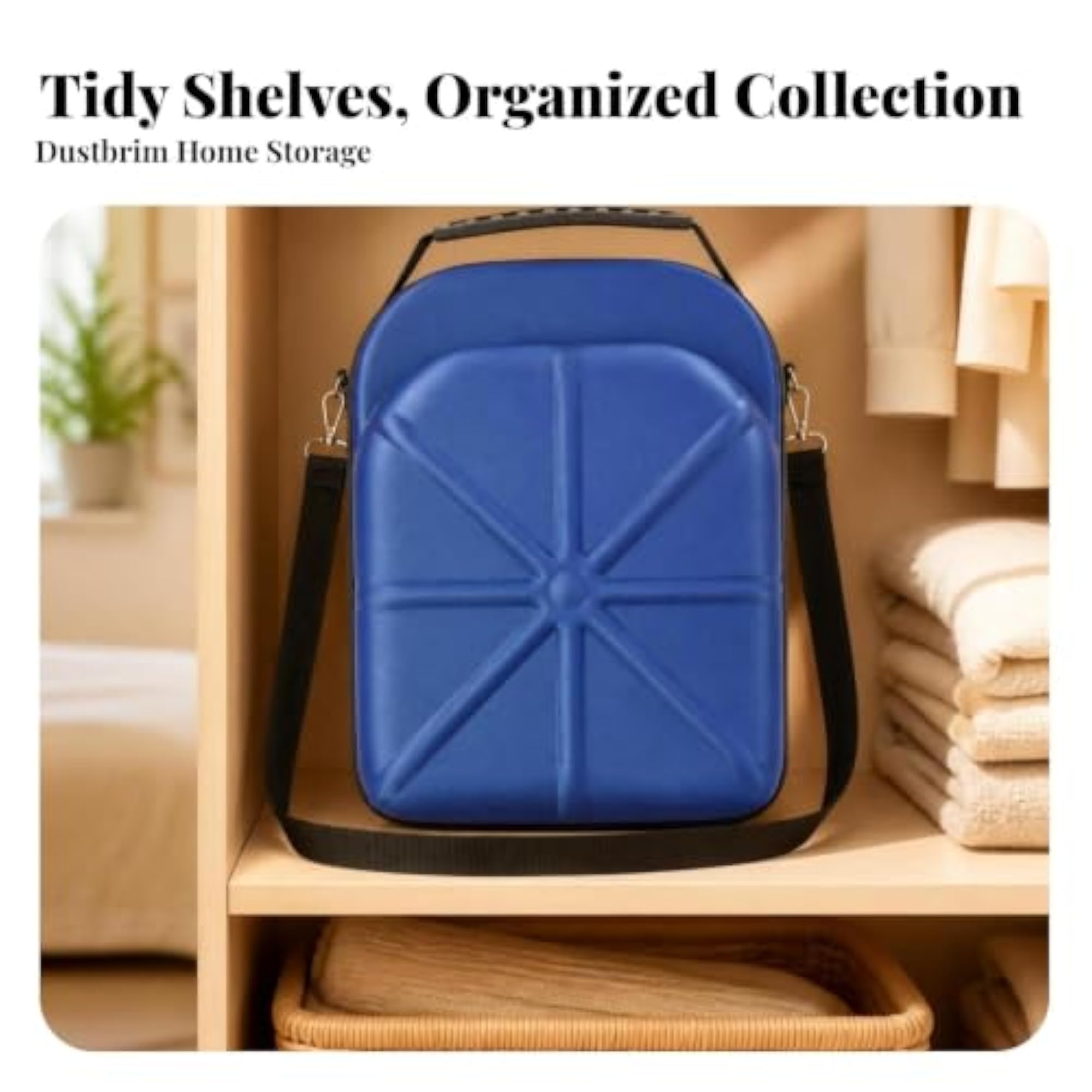 Crush-Resistant Cap Storage Case for 6 Hats, Camo Design