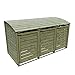 TETZNER & JENTZSCH HENRI-Mülltonnenbox 3er mit Rückwand & Klappdach I Mülltonnenverkleidung aus Kiefernholz für 3 Mülltonnen oder gelbe Säcke I Outdoor Mülltonnenbox aus Holz mit Montageanleitung