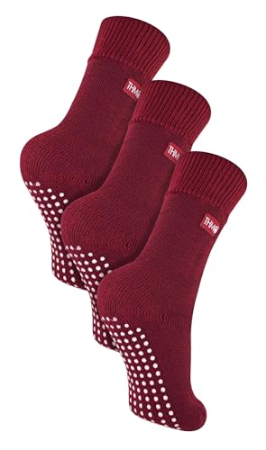 Chaussettes pantoufle polaire enfants pour rester au chaud à la maison en hiver taille 4-6 ans