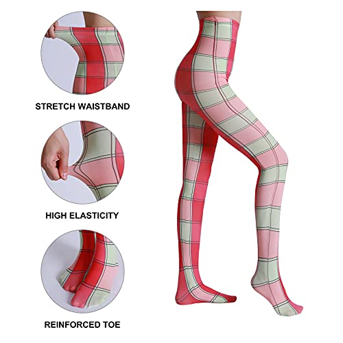 Image of Sahabowi Women Tights, Sheer High Waist Pantyhose, Vintage Control Top Stockings