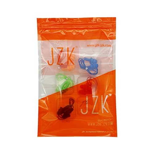 JZK 6 Paar Wiederverwendbare Silikon-Ohrstöpsel Mit Schnur - Wasserdicht, Weich Und Schwimmend Zum Schlafen, Schnarchen, Studieren, Surfen Und Reisen