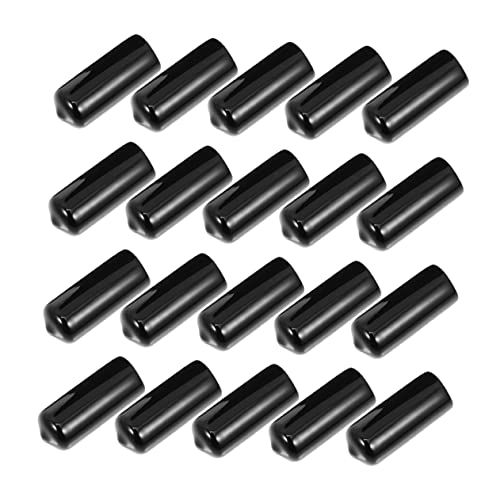 ibasenice Billiards Rod Protective Cover 20pcs Tips Covers Wear-Resistant Rubber