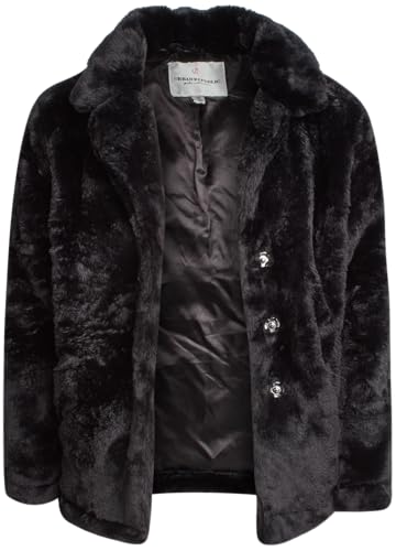 URBAN REPUBLIC Girls Jacket - Warm Long Length Plush Ultra Soft Faux Fur Jacket Teddy Coat for Girls (Sizes 7-16)3