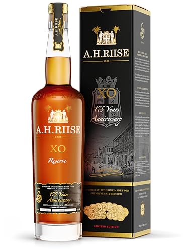 A.H. Riise 175 Years Anniversary | Premium Spirituose auf Rumbasis |Karibik| Lieblich, Fruchtig | 700 ml | 42% Vol.