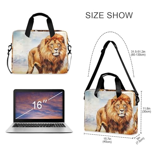 Maletín para laptop 13-15.6 pulg ALAZA Lion in Field miniatura 4