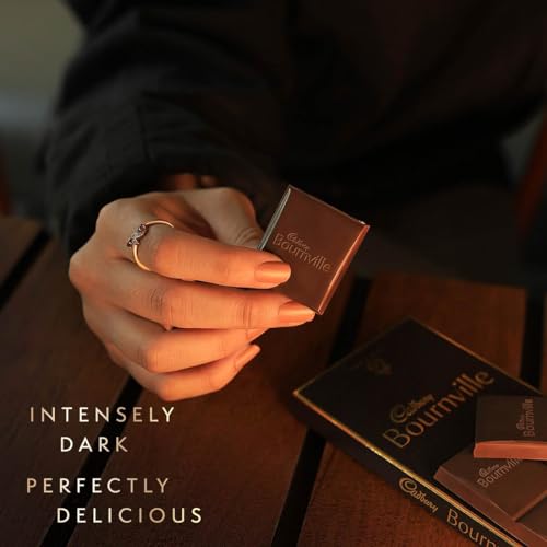 Image of Cadbury Bournville Rum & Raisin Dark Chocolate Bar, 80 G (Pack Of 8) - 320 Gm