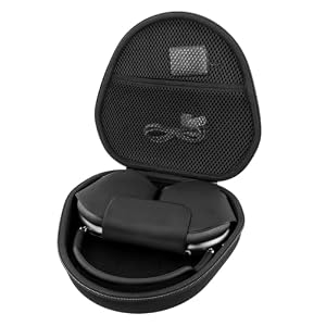 Khanka für Apple AirPods Max 2/AirPods Max Drahtlose Over-Ear-Kopfhörer Hartschalenkoffer, nur Koffer (Schwarz)