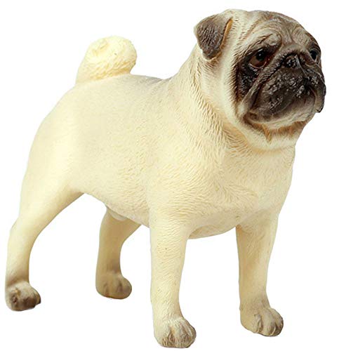 FLORMOON Sand Dog Figure Realistic Animal Figurines Early Educational Dog Toy Science Project Christmas Birthday Cake Topper for Kids Toddler