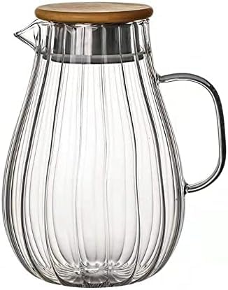 ステンレス製カバー 直火対応 大容量 広口開口 冷蔵庫入れ可能 洗いやすい アイスティー お茶 花茶 フルーツティー 冷水/熱湯OK 家庭用 自宅用 会社用 ギフト (一人鍋,透明)