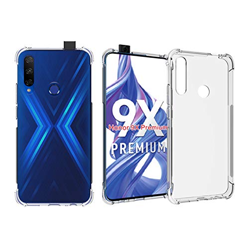 Cassby Thermoplastic Polyurethane Dual Layer Bump Side Air Cushion Transparent Ultra Clear Finish Back Cover for Huawei Honor 9X - Transparent (B0848FM3NT) Amazon Price History, Amazon Price Tracker