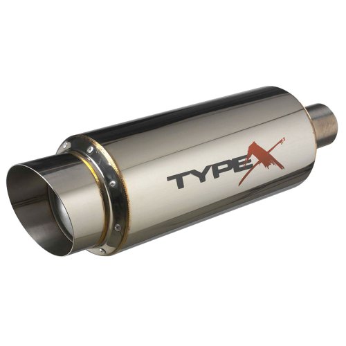 Silenciador universal aluminio AutoStyle DS 15231 tubo escape coche trasera
