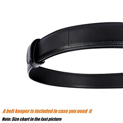 Mechanic Belt Buckleless No Scratch Genuine Leather Belt 1 3/8" Wide Hook & Loop for Technician Industrial Work Travel2