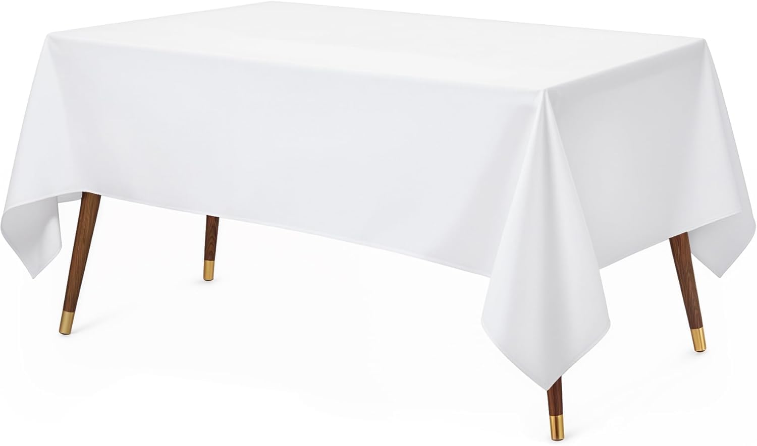Utopia Kitchen White Rectangle Tablecloth 150X300 Cm - Table Cover Machine Washable Table Cloth Perfect For Parties, Weddings And Festivals (59X118 Inches)