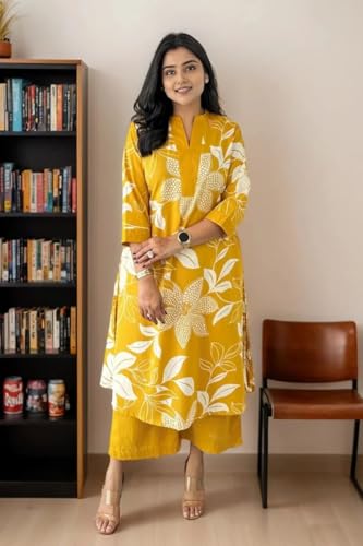 Image of Fashion Basket Wedani Cotton Printed Kurta Set for Women