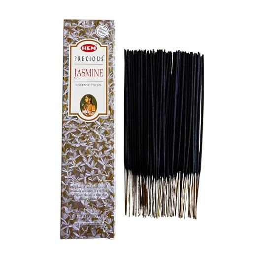 Varillas de Incienso HEM Jasmine - 1 Paquete de 100 g (80-90 Varillas) - Aromaterapia - Meditación - Yoga - Packaging EcoFriendly