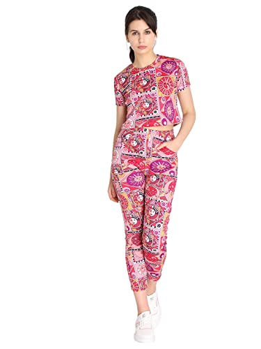 Image of CHKOKKO Women's Polyester Regular Fit Crop Top