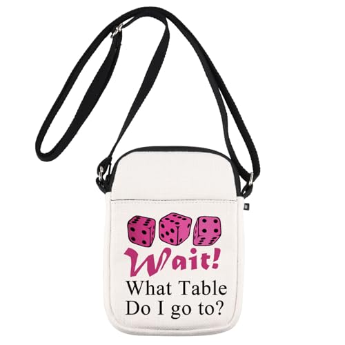 JNIAP Dice Game Crossbody Bag Game Night Gifts Game Queen Gifts Dice Game Travel Purse