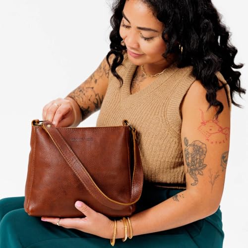 Portland Leather Goods Triangle Shoulder Bag for Women – Handmade from the Finest Full-Grain Hides 6