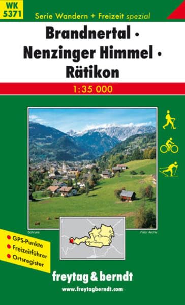 Brandnertal - Nenzinger Himmel - Rätikon: 1:35000 (freytag & berndt Wander-Rad-Freizeitkarten)