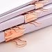 Z ZICOME 50 Pack Binder Clips, Rose Gold, Assorted Sizes (1-1/4 inch, 1 inch, 3/4 inch)