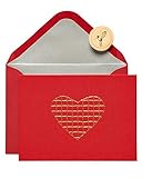 Papyrus Blank Valentines Day Card (Embroidered Heart)