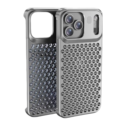 A~t[XP[X iPhone 17 Pro / 17 Pro Max pAyʃ^op[EMt[ځAXŃ~j}ȃfUCAϏՌEϏیJo[(Silver,17)