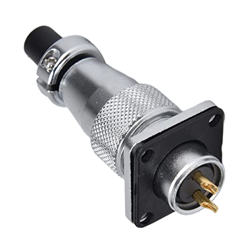 Conector de aviación metálico Tyenaza 2 pines zinc miniatura 7