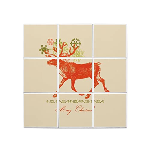 Carreaux de Noël en céramique pour créer une ambiance chaleureuse au salon