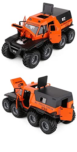 Image of 1:24 Russia Avtoros 8x8 ATV Armored Car Model Alloy Toy Car Boy Off-Road Toy car with Openable Doors & Light, Music Boys Gifts Toys for Kids【Colors as Per Stock