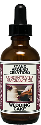 Stand Around Creations Concentrated Fragrance Oil - Wedding Cake - A Decadent Blend of Moist Vanilla Cake, Cane Sugar and Creamy White Frosting. (2 fl.oz.)