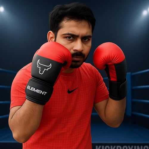 Image of Training & Sparring Gloves | Boxing, MMA, Muay Thai | Thumb Support, Wrist Wrap & Grip Bar | Unisex | Durable & Padded