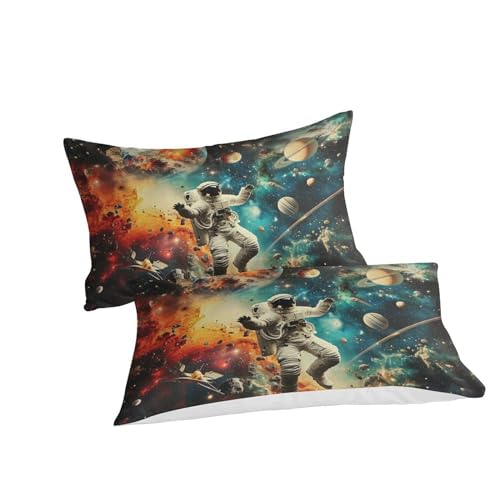 Parure de lit astronaute 3D douce et zippée, le cadeau idéal pour lit 220cm - 3
