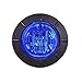 Maxxima M09400BCL Blue 1-1/4" Round LED Clear Lens Courtesy Marker Light