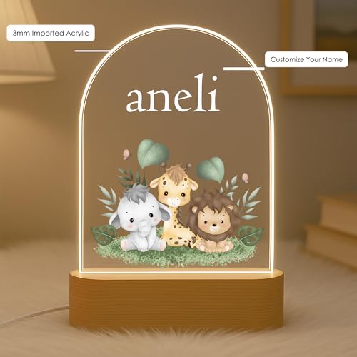 Image of Acrylic Customized Name LED Lamp Personalized Night Light with Name Custom Gift for Anniversary Home Decor for Men Birthday Gift Kids Friend Return Gift Kids Birthday (Design 8)