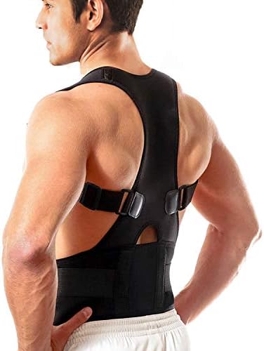 IRZVOPSS Posture Corrector for Men Back Brace Best Fully Adjustable Support Brace | Improves Posture and Provides Lumbar Support | for Lower and Upper (A11)