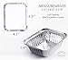 Spare Essentials 55 Pack - Small Foil Pans with Lids - To Go Food Containers with Lids 1lb Mini Aluminum Pans Freezer Safe Foil Take out Trays Heat proof Aluminum Meal Prep Containers 5.5x4.5x1.9 in