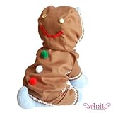 Anit Accessories AP1018 Gingerbread Man Dog Costume Size: Large (16" - 20" L)