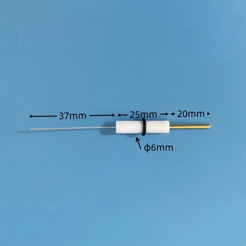 Électrode en fil d'argent personnalisable for la recherche électrochimique - Longueur 37 mm avec tige en PTFE(D1.0x37mm)