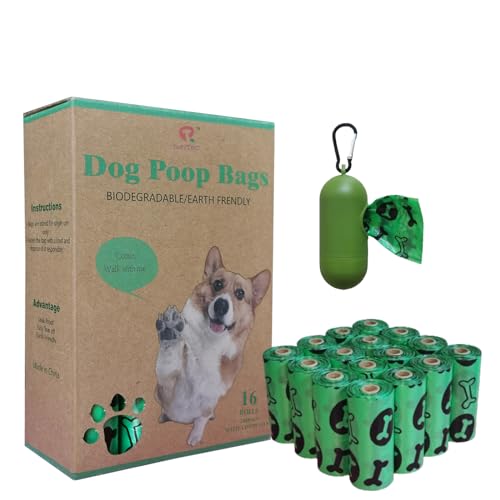 Poop Bags For Dogs 240Counts Waste Bags For Dog Poop 16 Rolls Doggie Poop Bags With A Free Dispenser,100% Leak-Proof,Lightly Lavender Scented Poop Bags For Pet Poop Bags For Dogs 240Counts Waste Bags For Dog Poop 16 Rolls Doggie Poop Bags With A Free Dispenser,100% Leak-Proof,Lightly Lavender Scented Poop Bags For Pet