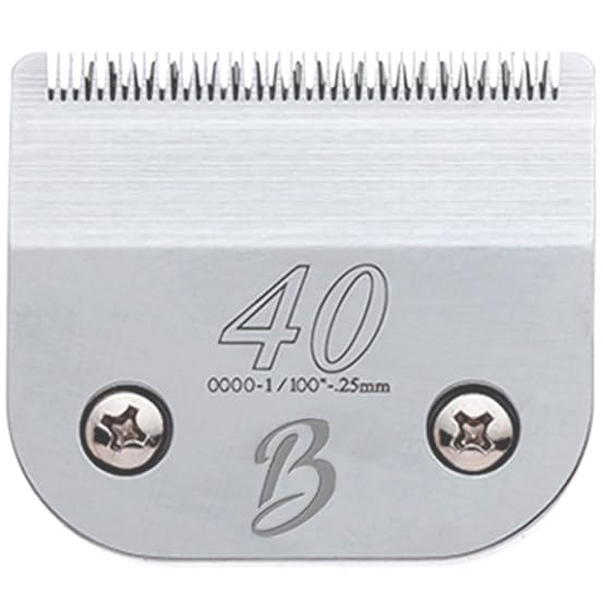 Bucchelli Detachable A Series 40 Blade Dog Grooming Clipper Blades Cuts Length 1/100 0.25mm Japanese High Carbon Steel Dog Grooming Clipper Replacement Blade | Compatible A5 Series(B40)